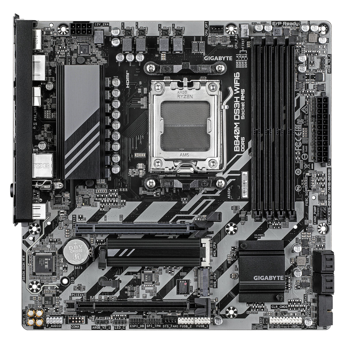 GIGABYTE B840M DS3H WIFI6 AMD B840 AM5-sockel micro ATX