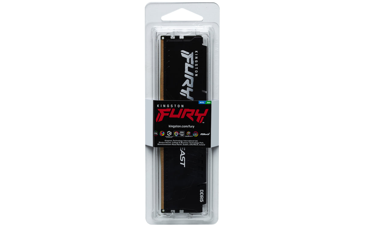 Kingston Technology FURY Beast RAM 16 Go 1 x 16 Go DDR5 6000 MT/s 288-pin DIMM