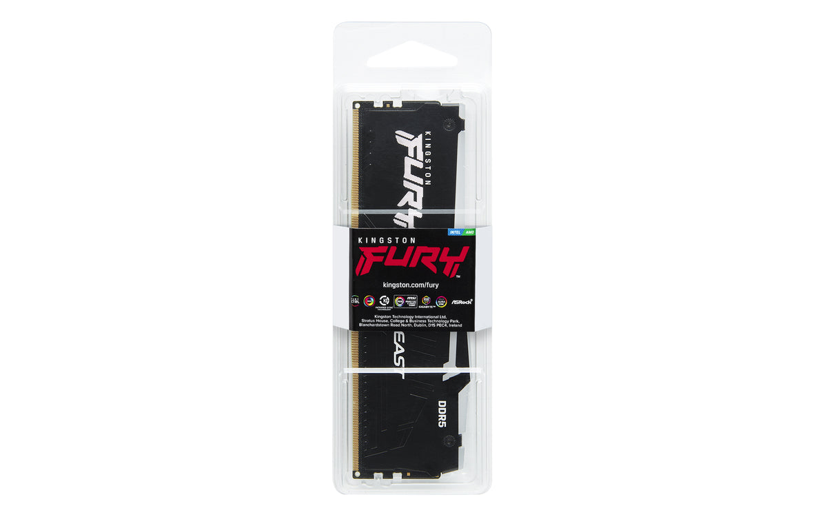 Kingston Technology FURY Beast RGB RAM 16 GB 1 x 16 GB DDR5 5600 MT/s 288-pin DIMM