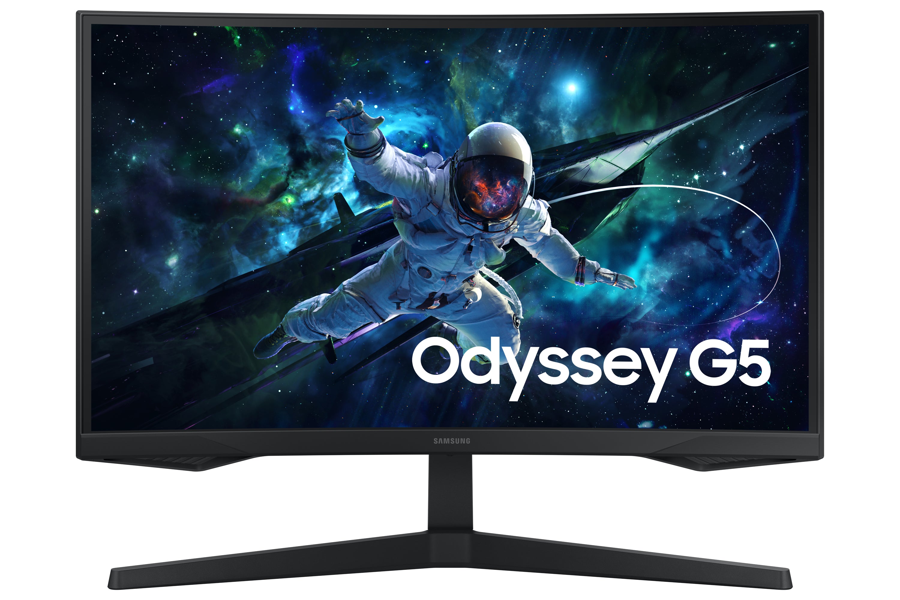 Samsung G55C platta pc-skärmar 68,6 cm (27") 2560 x 1440 pixlar Wide Quad HD LED Svart