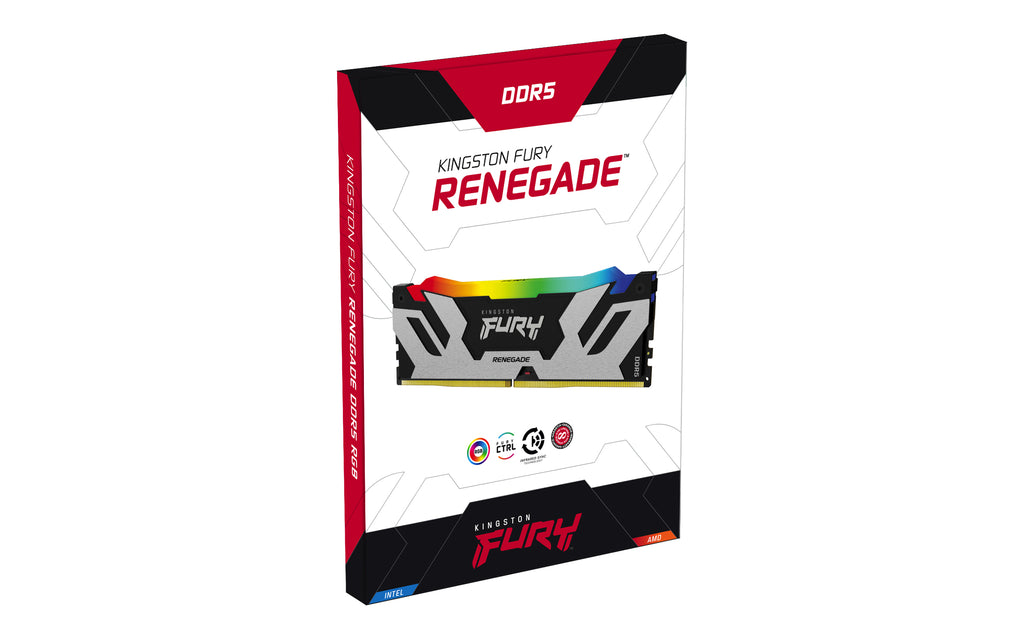 Kingston Technology FURY Renegade RGB RAM-minnen 32 GB 2 x 16 GB DDR5 6400 MT/s 288-pin DIMM