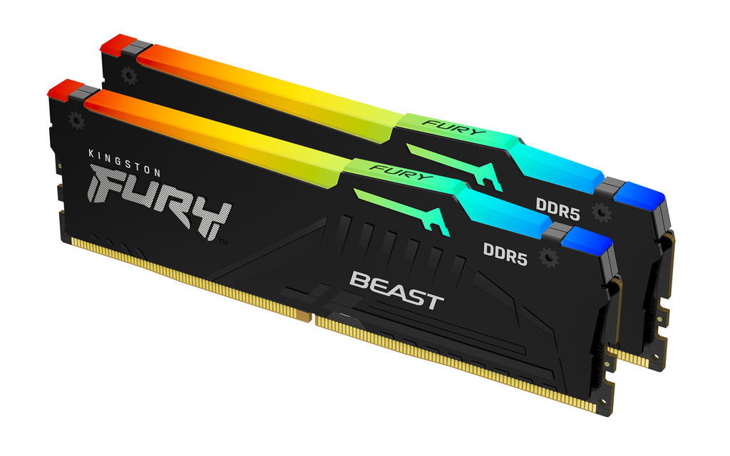 Kingston Technology FURY Beast RGB RAM-minnen 32 GB 2 x 16 GB DDR5 6000 MT/s 288-pin DIMM