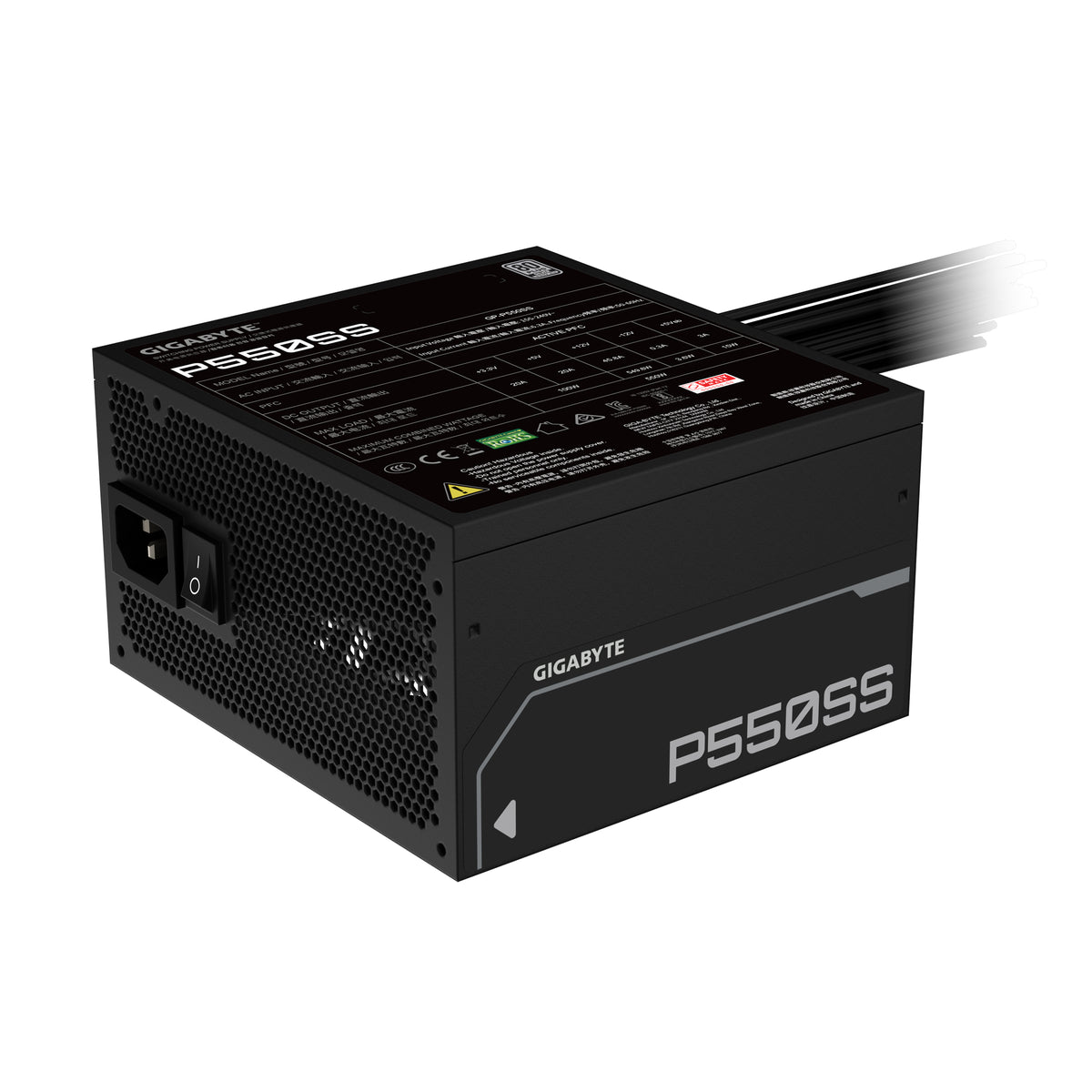 GIGABYTE P650SS 550W - Vit