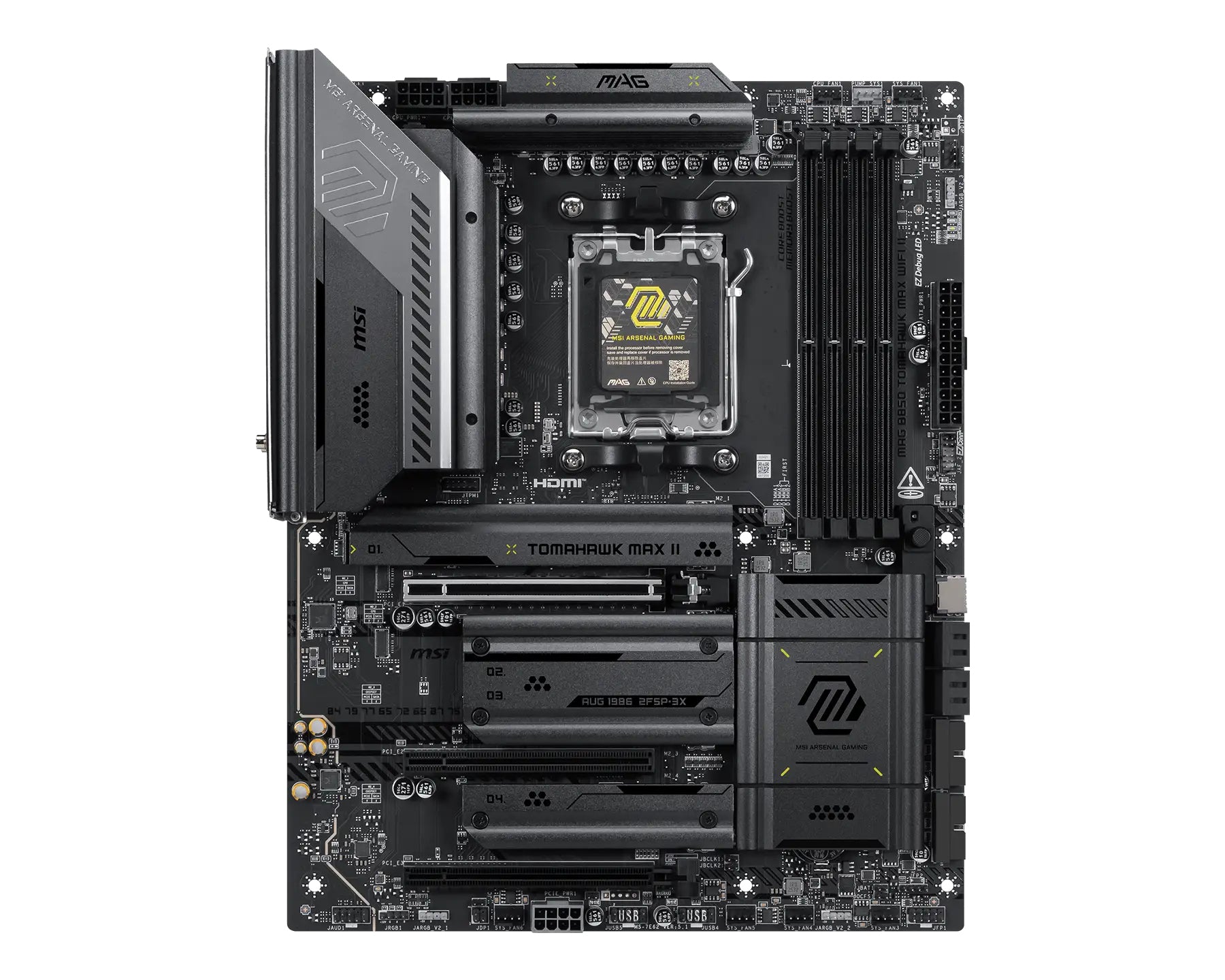 MSI MAG B850 TOMAHAWK MAX WIFI II Motherboard AMD B850 AM5-Sockel ATX