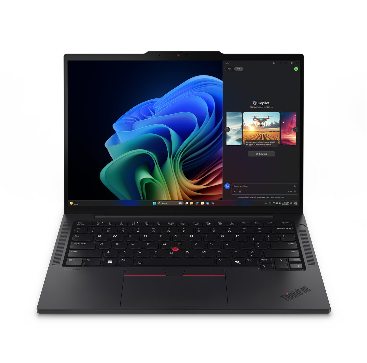 Lenovo ThinkPad T14s Gen 6 (AMD) Copilot+ PC AMD Ryzen AI 7 PRO 360 Laptop 35,6 cm (14") WUXGA 32 GB LPDDR5x-SDRAM 512 GB SSD Wi-Fi 7 (802.11be) Windows 11 Pro Nordic Schwarz