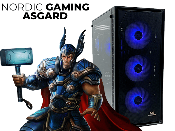 Direct Computer Supplies Nordic Gaming Asgard Thor V6 Gaming PC | Ryzen 5 7500F 32GB RX 9070 1TB