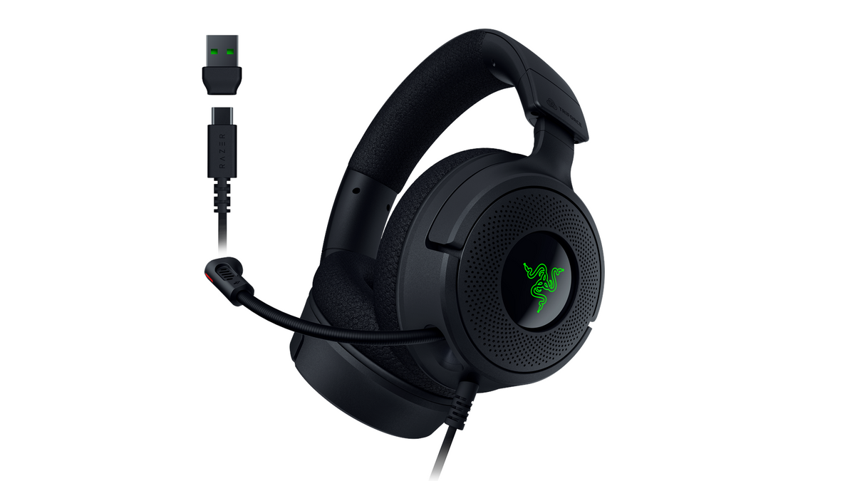 Razer Kraken V4 X Kabel Kopfhörer Schwarz