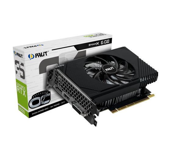 Palit GeForce RTX 3050 StormX OC 6GB NVIDIA GDDR6